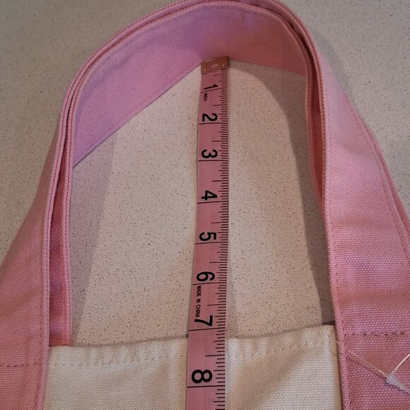 Trader Joe's Pink Pastel Mini Canvas Tote Bag - Picture 12 of 15